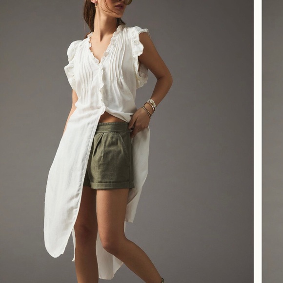 {anthropologie} long ruffled tunic - Picture 3 of 7